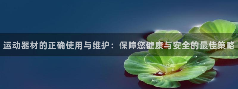 凯捷体育注册：运动器材的正确使用与维护：保障您健康与
