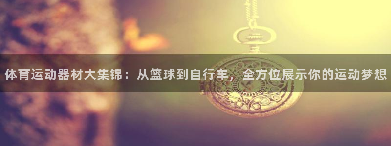 凯捷体育娱乐网站：体育运动器材大集锦：从篮球到自行车